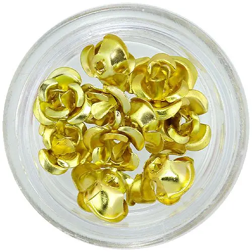 Zlaté keramické růže, 10 ks
