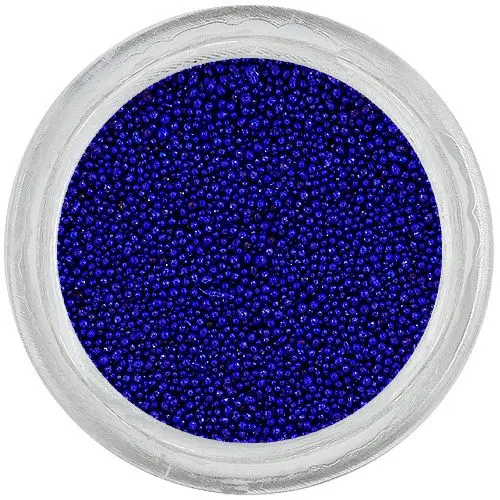 Tmavě modré perly na nehty, 0,5 mm