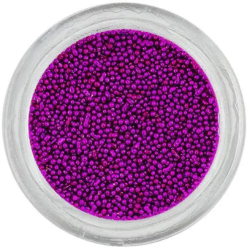 Ozdoby na nehty – 0,5mm perly, tmavě fialové