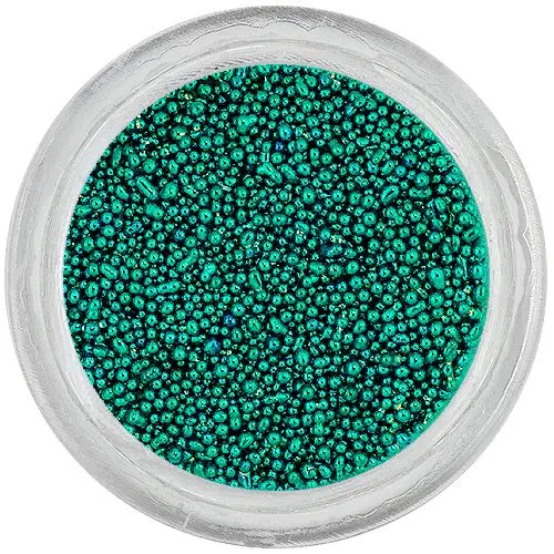 Perly na nehty 0,5 mm – modrozelené