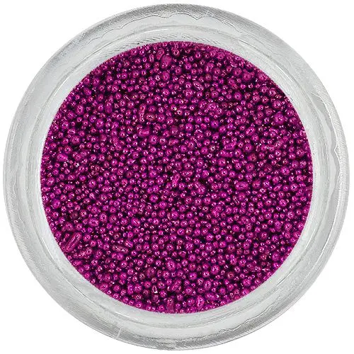 Nail art ozdoby – tmavěfialové perly 0,5 mm