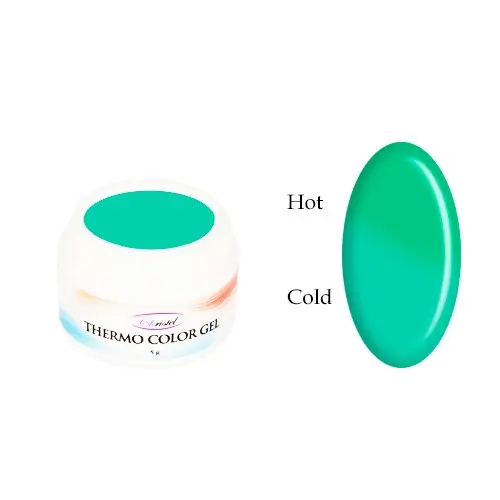 Thermo barevný gel - LIGHT GREEN/OXID TURQUOISE, 5g