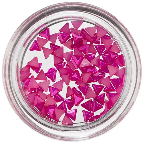Perleťové trojúhelníky na nehty - růžovofialové
