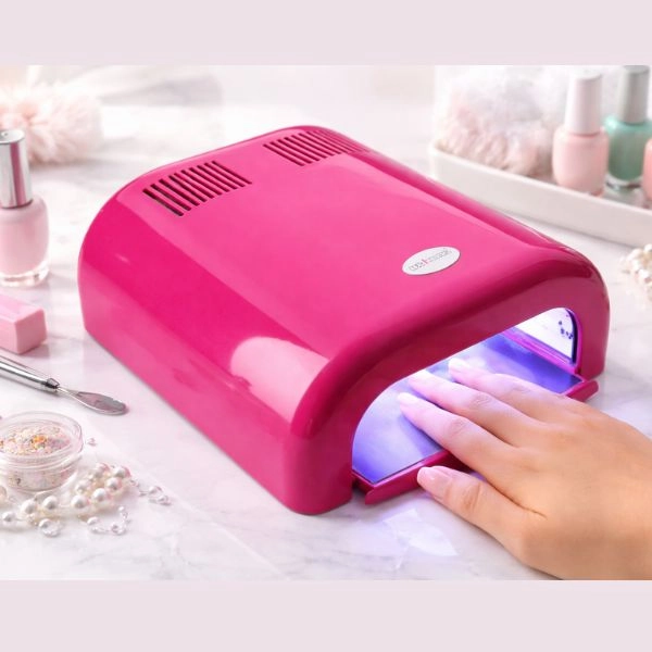 Růžová UV lampa Inginails - 36W, 120s časovač 